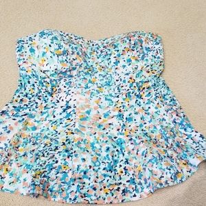 Bcbg peplum tube top